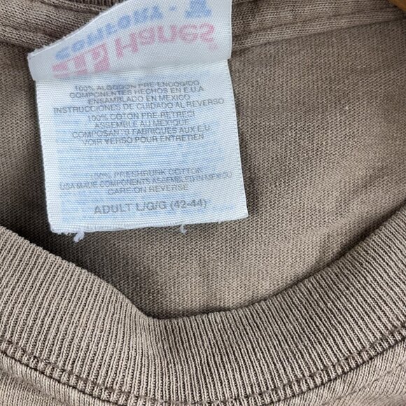 Vintage Cheyenne Wyoming T Shirt Mens Large Native American Horse Art Hanes Comf - Picture 8 of 10